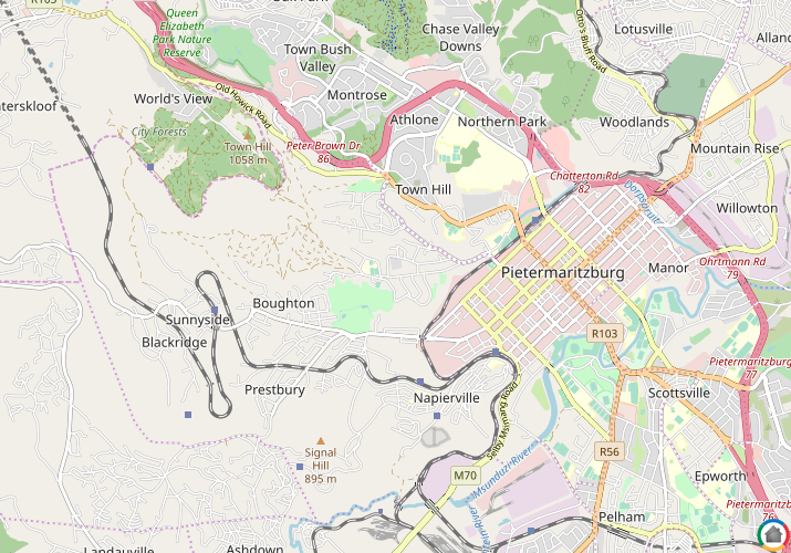 Map location of Clarendon